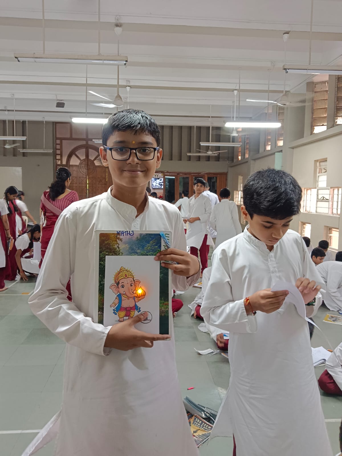 Creating a festive Modak using a paper circuit